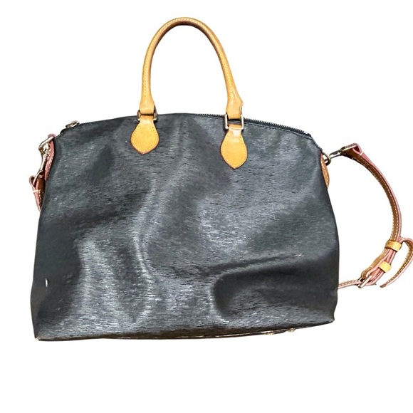 Dooney & Bourke Black Textured Leather Satchel - Picture 7 of 16